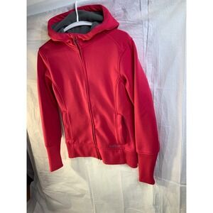 Burton Hoodie Sweatshirt Women Small Zip Up Fleece Lined DryRide Ski Snowboard